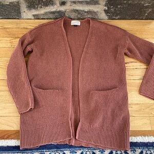 Burnt Orange Rust Knit Cardigan – Fits Like XS